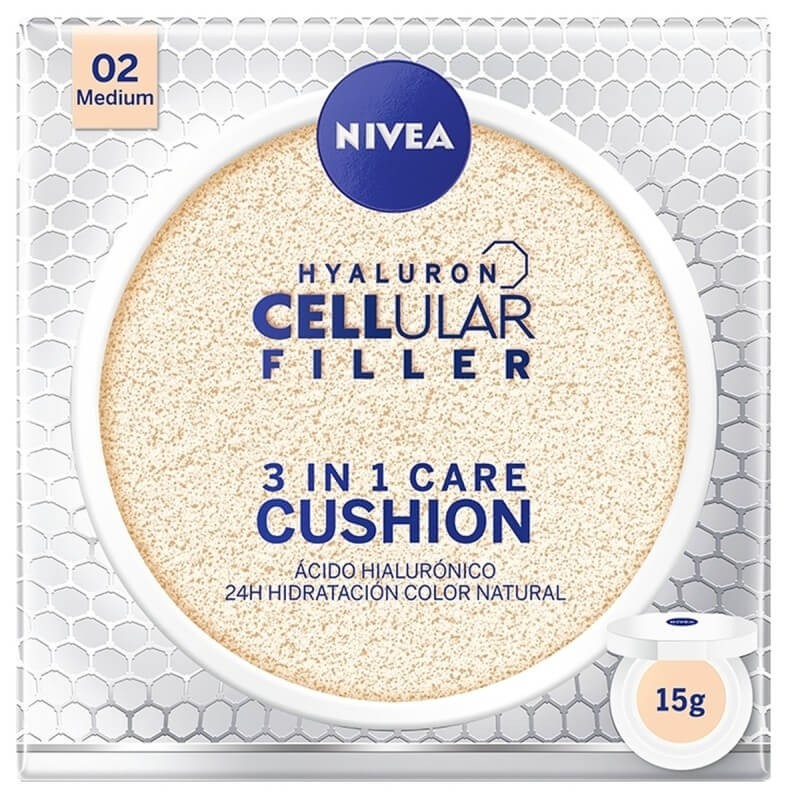 Nivea Crema Cellular 3 En 1 Cushion Tono Medio 15 ml
