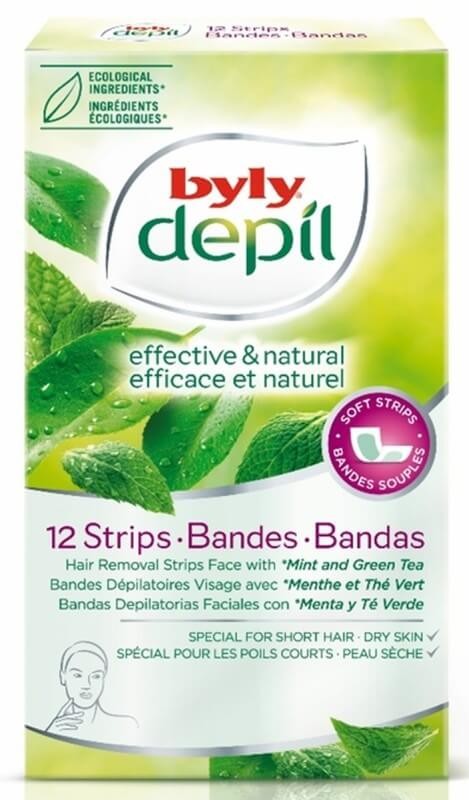 Byly Bandas Depilatorias Faciales Turbo 12 Unidades
