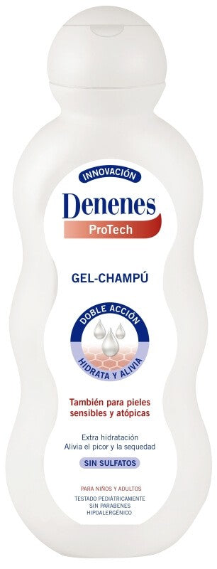 Denenes Gel-Champú Atopic 600 ml – Limpieza Suave e Hidratación para Pieles Atópicas con Algodón Natural