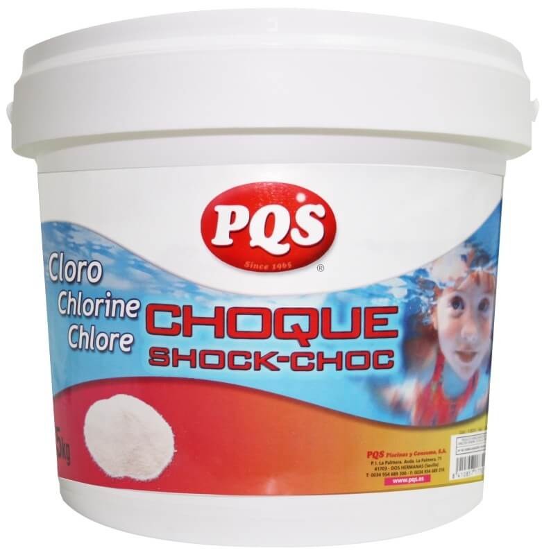 PQS Cloro Choque 5 kg – Tratamiento de Cloración de Choque para Piscinas con Efecto Inmediato