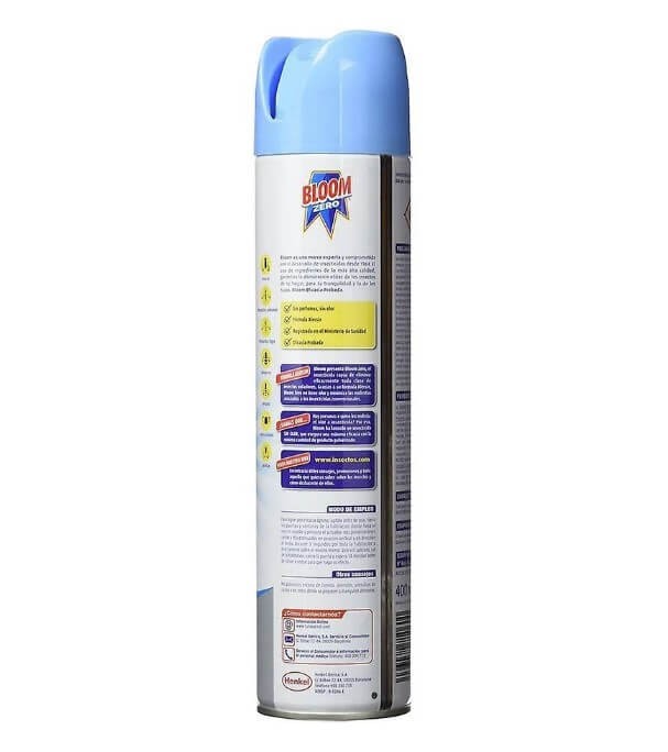 Bloom Zero Insecticida Moscas y Mosquitos 400 ml - Protección Eficaz Sin Perfumes