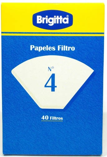 Brigitta Papeles Filtros de Café Nº 4 1X4 40U