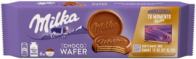 Milka Galleta Choco Waffer 180 gr