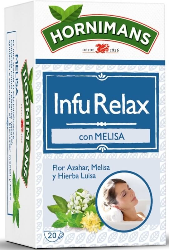 Hornimans Infusión Relajante InfuRelax con Melisa - 20 Sobres para un Momento de Tranquilidad