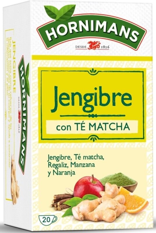 Hornimans Té Jengibre 20 Bolsitas