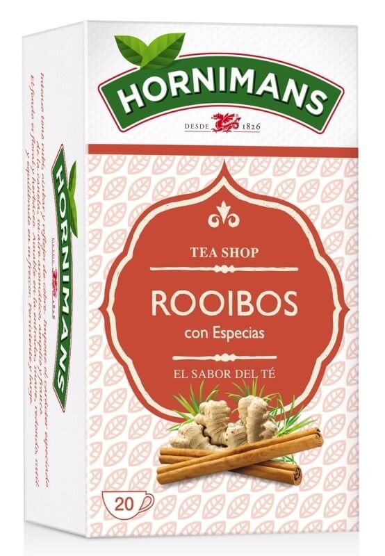 Hornimans Rooibos con Especias 20 Sobres - El Placer del Té con un Toque Aromático