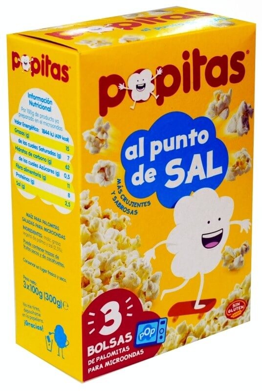 Borges Palomitas al Punto de Sal para Microondas 3 x 100G