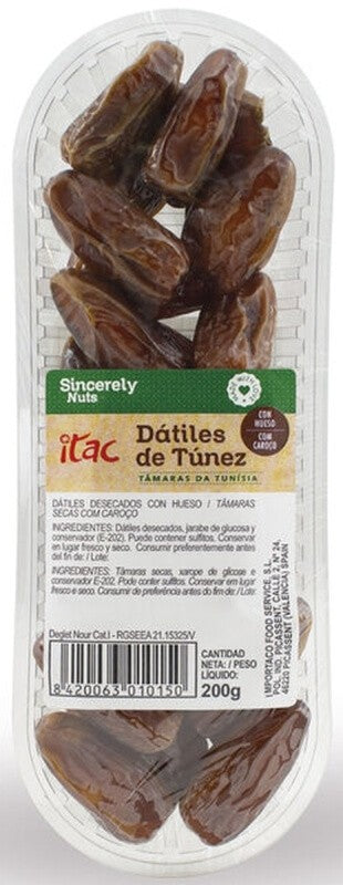 Itac Dátiles de Túnez con Hueso 200G - Nutrición Natural y Sabor Auténtico