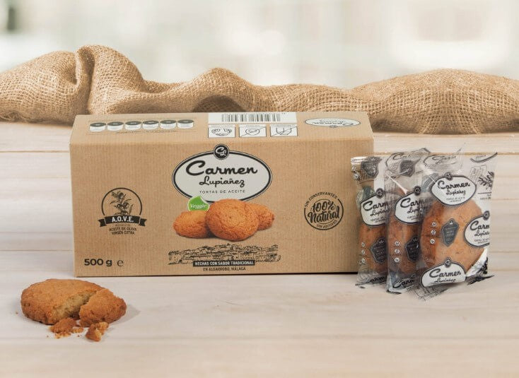 Carmen Lupiañez Tortas de Aceite 500G – Auténtico Sabor Tradicional de Algarrobo