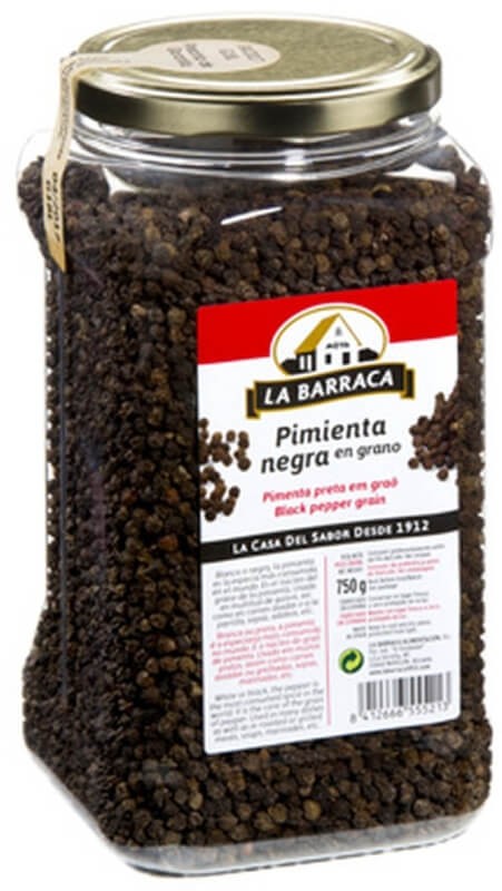 La Barraca Pimienta Negra en Grano 750 gr