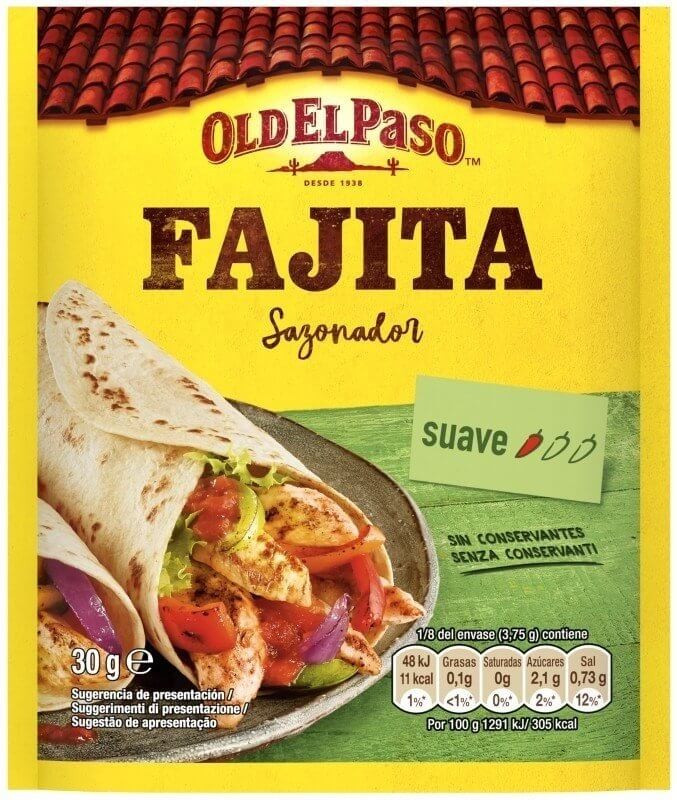 Old El Paso Sazonador para Fajitas 30 gr