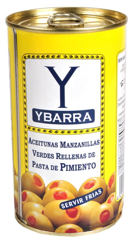 Ybarra Aceitunas Rellanas De Pimiento Lata 350 gr