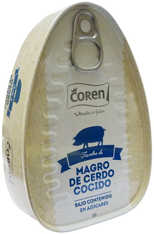 Coren Fiambre de Magro de Cerdo Cocido 220 g – Sabor Tradicional con Bajo Contenido en Azúcares