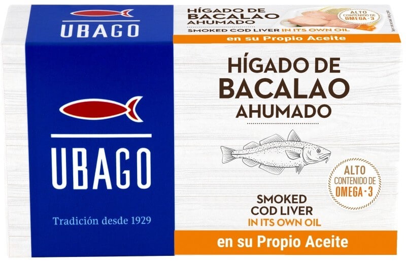 Ubago Hígado de Bacalao Ahumado en su Propio Aceite RR-115