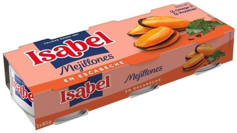 Isabel Mejillón En Escabeche 3 Latas X 80 gr