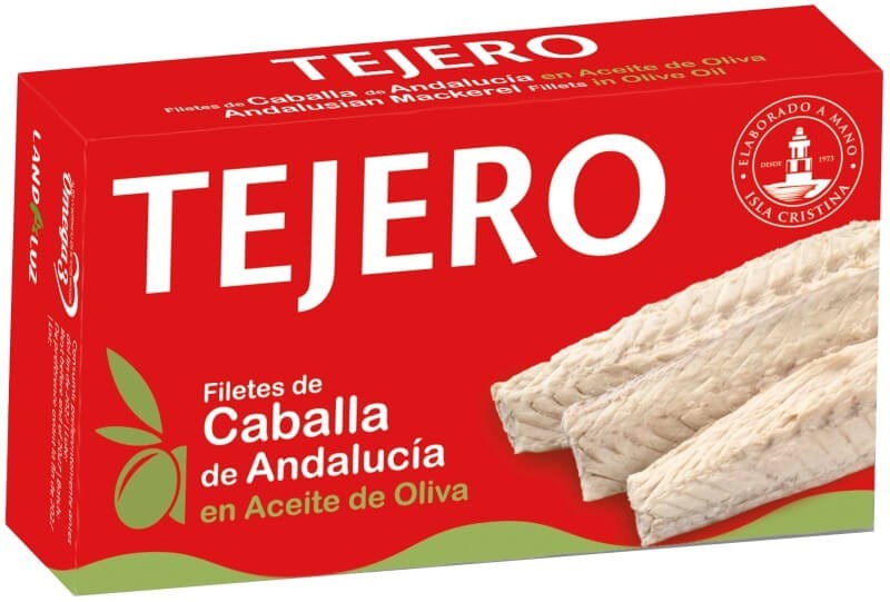 Tejero Filetes de Caballa de Andalucía en Aceite de Oliva 120G - Tradición Mediterránea y Nutrición en Cada Bocado