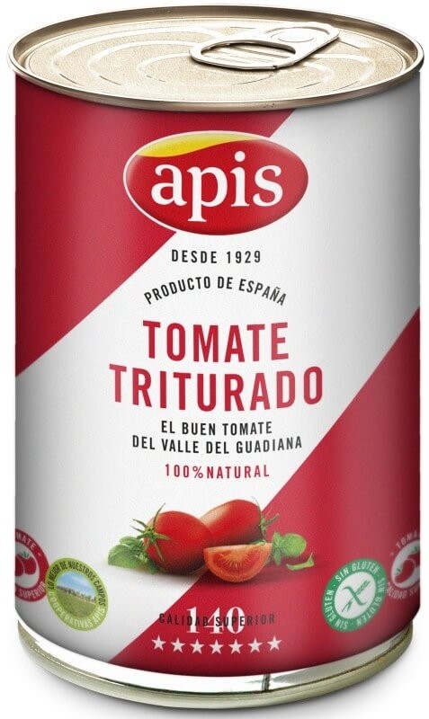 Apis Tomate Triturado en Lata 400 g - Sabor Natural y Versatilidad para tus Recetas