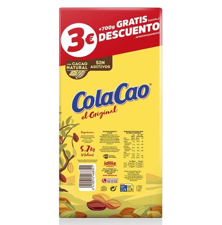 ColaCao Original 5 kg + 700 g Gratis