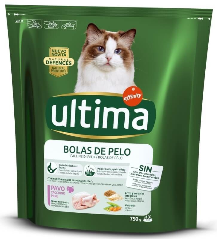 Ultima Alimento Seco Gato Control Bola De Pelo 750 gr