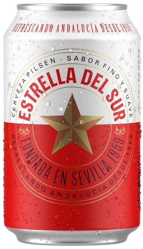 Estrella del Sur Cerveza Lata Pack 24 x 330 ml
