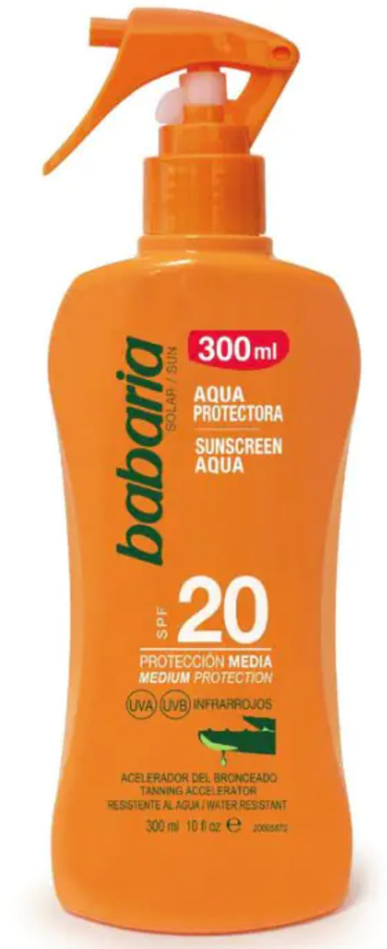 Babaria Solar Aqua Protectora SPF 20 300 ml
