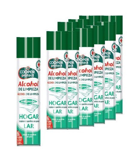 Cooper Protect Alcohol de Limpieza Perfumado Pack 12 x 300 ml