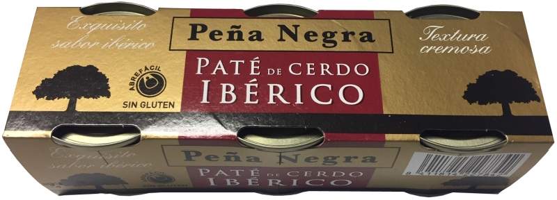 Peña Negra Paté de Cerdo Ibérico Pack de 3 x 80G