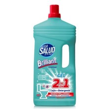 La Salud Briliant Gel 2 en 1 Lejía + Detergente 1,5L
