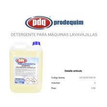 PDQ Detergente Máquinas Lavavajillas 5 l