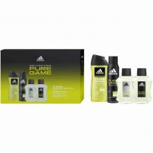 Adidas Estuche Pure Game Vapo 100 Ml + Desodorante Spray 150 Ml + Gel De Baño 250 Ml + After Shave 100 Ml
