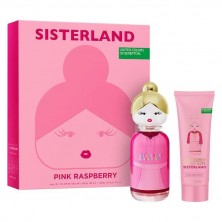 Benetton Estuche Sisterland Pink Rasberry Woman Vapo 80 Ml + Body Lotion 75 Ml