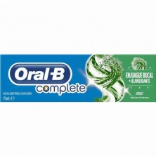 Oral-B Dentífrico Complete Blanqueante Con Enjuague Bucal - Sabor Menta 75 Ml