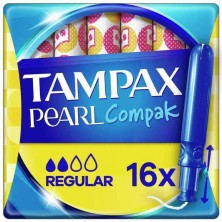 Tampax Tampones Compak Pearl Regular 16 Unidades