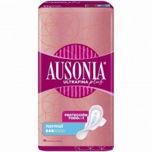 Ausonia Compresa Ultrafina Plus Normal Con Alas 16 Unidades