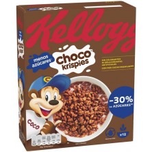 Kellogg's Cereales Choco Krispies Sin Colorantes Con Más Cacao Premium - 30% de Azúcares 375 Gr