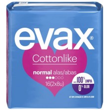 Evax Compresas Cotton Normal Ala 16 Und