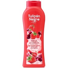 Tulipán Negro Fresa & Cereza Gel de Baño y Ducha 650 Ml