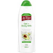 La Toja Gel + Body Milk Gel Crema de Ducha Aroma Aguacate 550 Ml