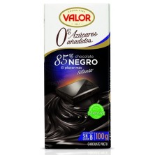 Valor Chocolate Negro 85% 0% Azúcares Añadidos 100 Gr