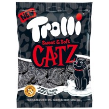 Trolli Sweet y Soft Catz Caramelo de Goma Sabor Regaliz 100 Gr