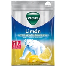 Vicks Limón Mentol Refrescante Sin Azúcar 72 Gr