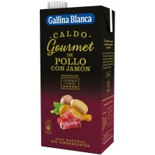 Gallina Blanca Caldo Gourmet de Pollo con Jamón 1 L
