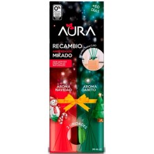 Aura Recambio Ambientador Mikado Aroma Navidad Abeto 2 Und x 30 Ml