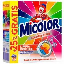 Micolor Detergente en Polvo Colores Vivos 18 + 5D