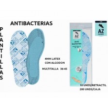 Azmark Plantillas Antibacterias Multitallas