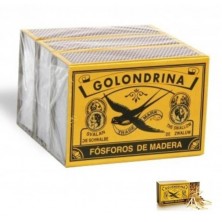 Golondrina Fósforos de Madera Pack 3 Cajitas