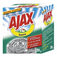 Ajax Estropajo Acero Inoxidable 20 gr