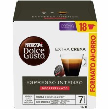 Dolce Gusto Café Espresso Intenso Descafeinado 18 Cápsulas
