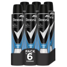 Rexona Cobalt Dry 200 ml Pack de 6 uds