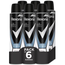 Rexona Invisible Ice Fresh Pack 200 ml x 6 uds